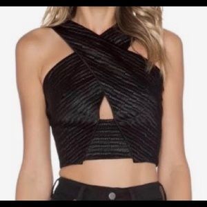 Black crop top